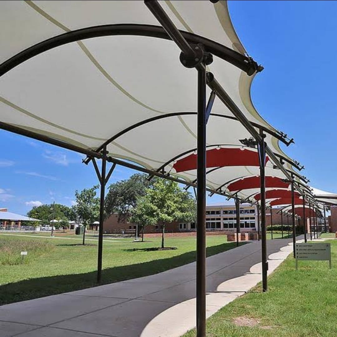 Walkway tensile structure